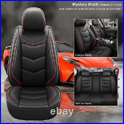 11x Car Seat Cover Full Set Faux Leatherette Vehicle Cushion For Car SUV Pickup