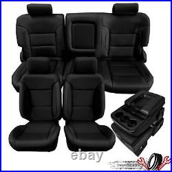 16Pcs Seat Covers Full Set Kit For 2014-2018 Chevy Silverado Crew Cab LT