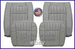 1994 1995 1996 Chevy Impala SS Perforated Leather Replacement Seat Cover Gray