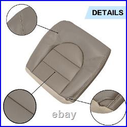 1999 2000 For Ford F250 F350 Lariat XLT Replacement Front Leather Seat Cover Tan