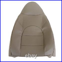 1999 2000 For Ford F250 F350 Lariat XLT Replacement Front Leather Seat Cover Tan