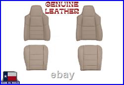 2002 2003 Ford F250 F350 Lariat Super Duty Perforated LEATHER Seat Cover in Tan