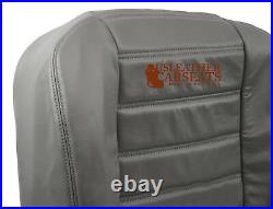 2003-2007 Hummer H2 Driver Full Front Genuine Leather Seat Cover Wheat Gray