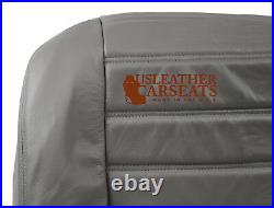 2003-2007 Hummer H2 Driver Full Front Genuine Leather Seat Cover Wheat Gray