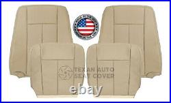 2007 to 2014 Ford Expedition Perforated Synthetic Leather Seat Cover Camel Tan