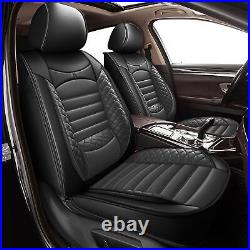 2008-2024 Car 5-Seat Cover For Toyota Tundra Crew Cab 4-Door Full Set PU Leather