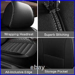 2008-2024 Car 5-Seat Cover For Toyota Tundra Crew Cab 4-Door Full Set PU Leather