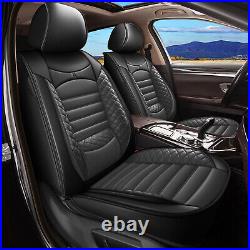 2008-2024 Car 5-Seat Cover For Toyota Tundra Crew Cab 4-Door Full Set PU Leather