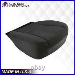 2009-2014 Chevy Silverado Full Front 2 bottoms 2 lean back cloth seat Cover Ebon