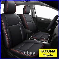 2 Front Seat Covers Full Set Fits For 2016-2023 Toyota Tacoma Crew Cab Cushions