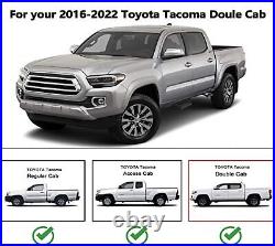 2 Front Seat Covers Full Set Fits For 2016-2023 Toyota Tacoma Crew Cab Cushions