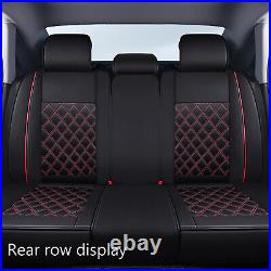 5 Seat Car Seat Cover Deluxe Leather Full Set Cushion For Toyota Prius 2001-2022