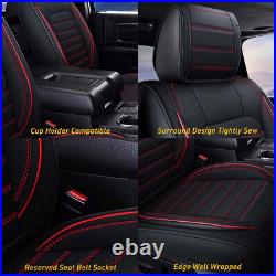 5 Seat Cover Full Set Waterproof PU Leather for 2008-2022 Toyota Tundra Crew Cab
