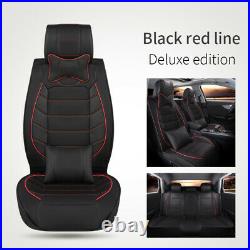 5 Seat Full Set Car Seat Cover Waterproof Luxury Leather Universal for Sedan SUV