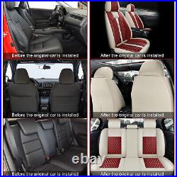 5 Seat Full Set Car Seat Covers Front Rear Cushion For 2010-2020 Ford Fusion
