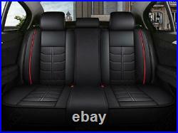 5-Seats Car Seat Cover Cushions PU Leather Full Surrounded Front Rear & Headrest