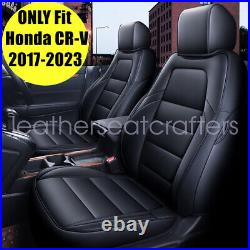 5-Seats Front & Rear Car Seat Cover Protector Black For 2017-2023 Honda CR-V NEW