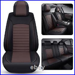 5-sit Car Seat Cover Full Set PU Leather Front Rear Back Cushion For Toyota RAV4