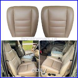 7Pcs For 2002-2007 Ford F250 F350 Super Duty Front Seat Cover & Driver Foam Tan