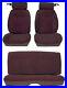 81-88 Monte Carlo SS Seat Cover Set WITH Belt Guides BURGUNDY VELOUR WithVINYL