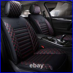 9PCS Car Seat Cover PU Leather Car Seat Protector Full Set Fit for Dodge Dart