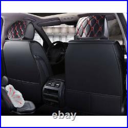 9PCS Car Seat Cover PU Leather Car Seat Protector Full Set Fit for Dodge Dart