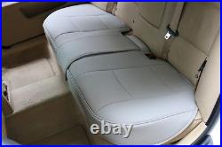 AD PU Leather Rear Seat Protector Cushion Auto Rear Seat Covers 3D Surround Gray