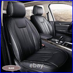 All Weather Car Seat Covers for Hyundai Elantra /Elantra GT 5-Seat Leather Black