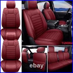 Auto Car Seat Cover Full Set PU Leather 5-Seats Protector For Toyota Tundra