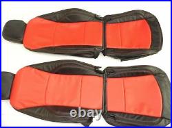 BMW Z4 (2003-2008) Replacement Leather Seat Covers Black & Red