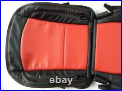 BMW Z4 (2003-2008) Replacement Leather Seat Covers Black & Red