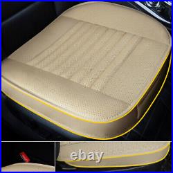 Beige Car Seat Covers Universal Protector Front Rear Car Truck SUV Van AUTO 2SET