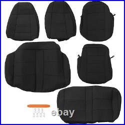 Black Front Rear Seat Cover Full Kit For 1991-1995 Jeep Wrangler YJ 4WD Neoprene