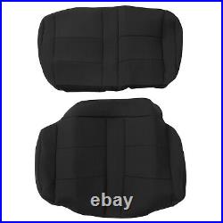 Black Front Rear Seat Cover Full Kit For 1991-1995 Jeep Wrangler YJ 4WD Neoprene