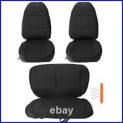 Black Front Rear Seat Cover Full Kit For 1991-1995 Jeep Wrangler YJ 4WD Neoprene