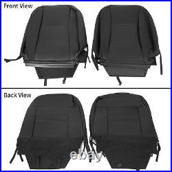Black Front & Rear Seat Covers For 2013-2018 Ram 1500 2500 3500 Crew Cab 14PCS