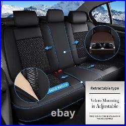 Breathable Seat Cover Full Set Pu Leather Cushion Pad For Nissan Rogue 2010-2023