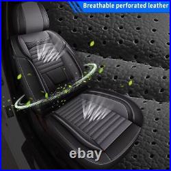 Car 2/5 Seat Covers PU Leather Front & Rear For Toyota Tacoma Crew Cab 2007-2023