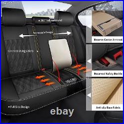 Car 2/5 Seat Covers PU Leather Front&Rear Set For Chevrolet Equinox 2011-2021