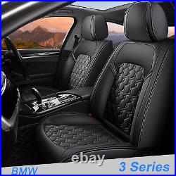 Car 2-Seat Cover Faux Leather For BMW 3 Series 2009-2018 Front Seat Pad Full Set