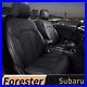 Car 5-Seat Cover Black Full Set Leather Waterproof Fit Subaru Forester 2014-2018