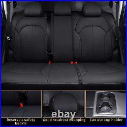 Car 5-Seat Cover Black Full Set Leather Waterproof Fit Subaru Forester 2014-2018