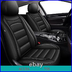 Car 5- Seat Cover Cushion Full Set PU Leather Cover For Acura TSX 2009-2014