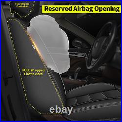 Car 5- Seat Cover Cushion Full Set PU Leather Cover For Acura TSX 2009-2014