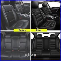 Car 5- Seat Cover Cushion Full Set PU Leather Cover For Acura TSX 2009-2014