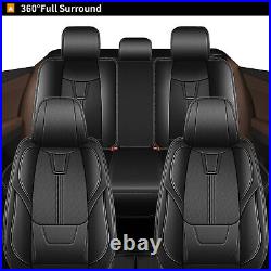 Car 5-Seat Cover Faux Leather Pad Full Set Protectors For NISSAN Kicks 2018-2024