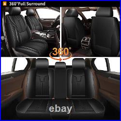 Car 5-Seat Cover Faux Leather Pad Full Set Protectors For NISSAN Kicks 2018-2024