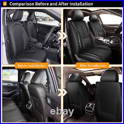 Car 5-Seat Cover Faux Leather Pad Full Set Protectors For NISSAN Kicks 2018-2024