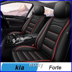 Car 5-Seat Cover Faux Leather Protective Pad For Kia Forte 2010-2022 Full Set