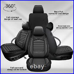 Car 5-Seat Cover For Dodge RAM 2500 3500 2010-2021 Full Set PU Leather Protector